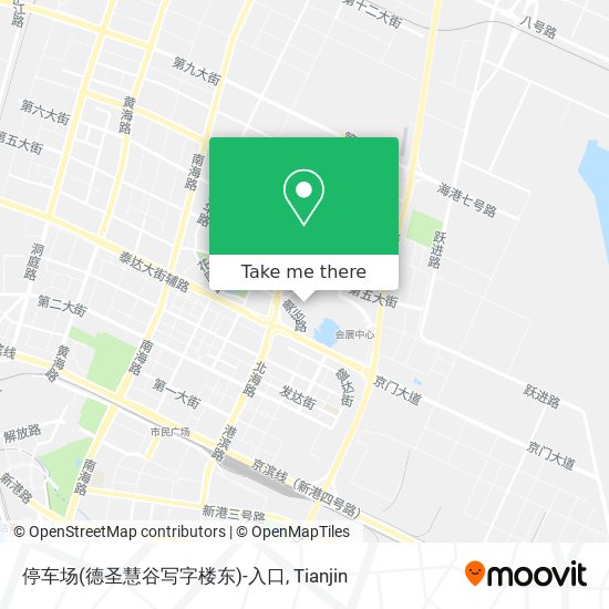停车场(德圣慧谷写字楼东)-入口 map