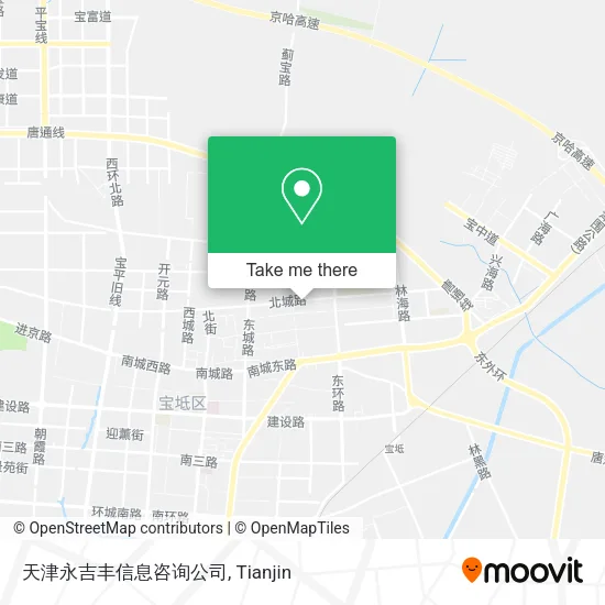 天津永吉丰信息咨询公司 map