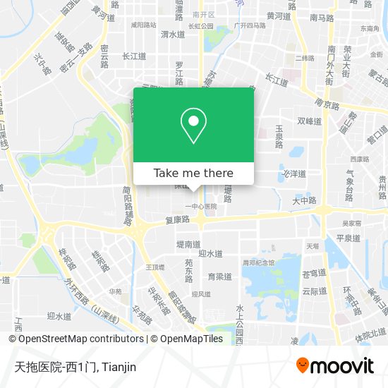 天拖医院-西1门 map