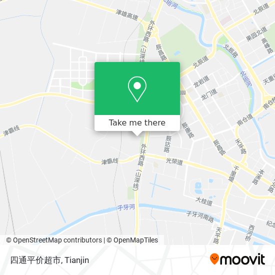 四通平价超市 map