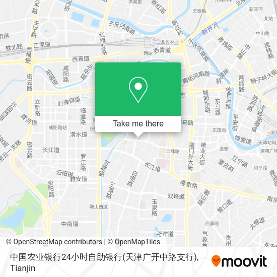 中国农业银行24小时自助银行(天津广开中路支行) map