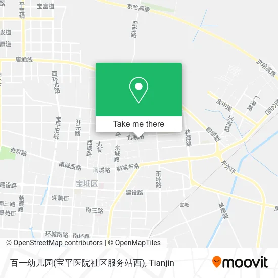 百一幼儿园(宝平医院社区服务站西) map