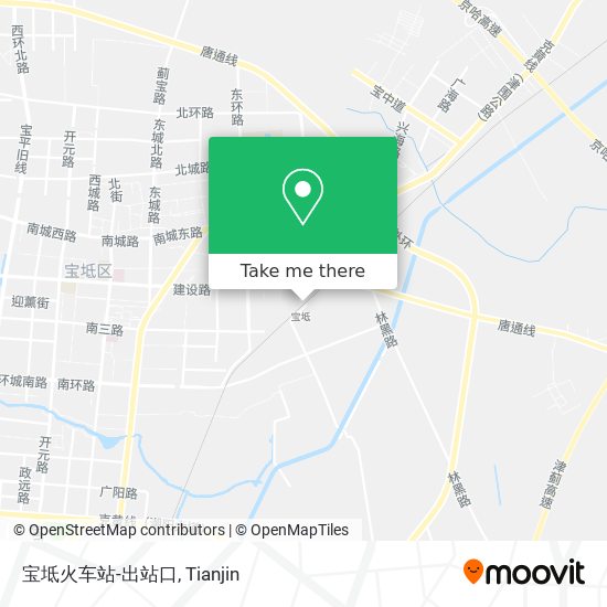 宝坻火车站-出站口 map