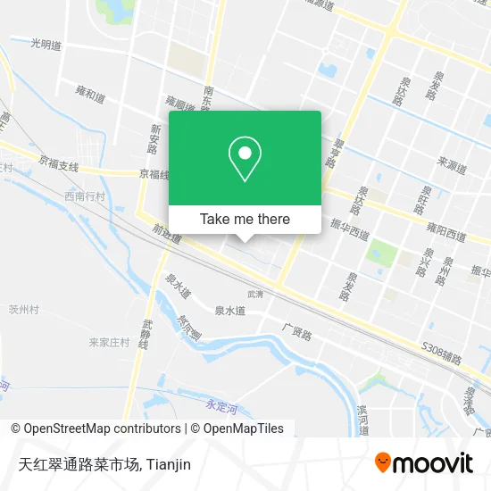 天红翠通路菜市场 map
