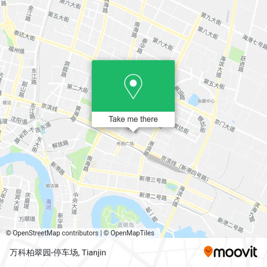 万科柏翠园-停车场 map