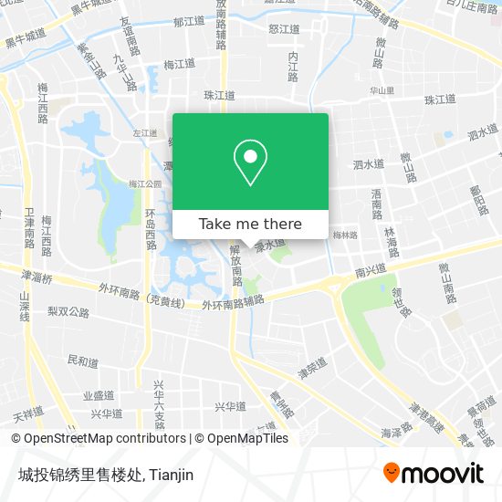 城投锦绣里售楼处 map