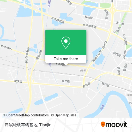 津滨轻轨车辆基地 map