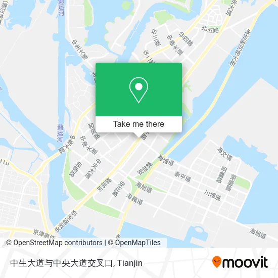 中生大道与中央大道交叉口 map