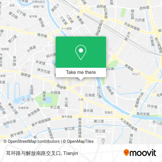 耳环路与解放南路交叉口 map