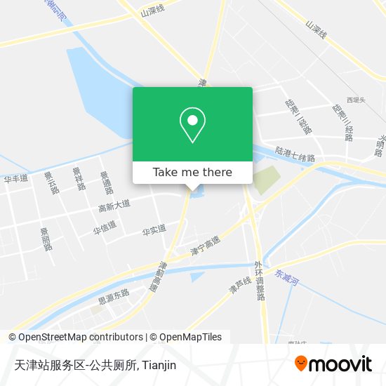 天津站服务区-公共厕所 map