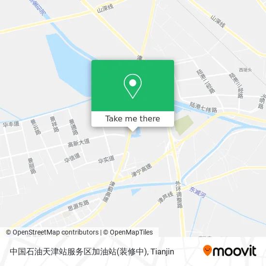 中国石油天津站服务区加油站(装修中) map