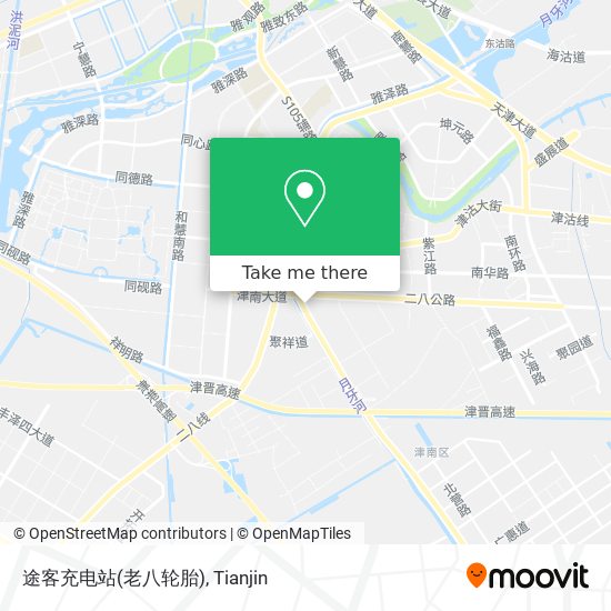 途客充电站(老八轮胎) map