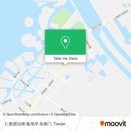 仁爱团泊湖·逸湖岸-东南门 map