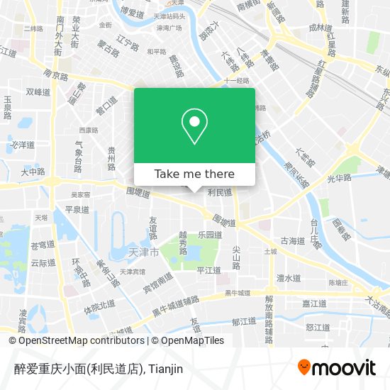 醉爱重庆小面(利民道店) map
