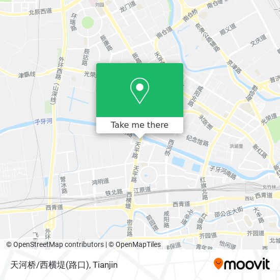 天河桥/西横堤(路口) map