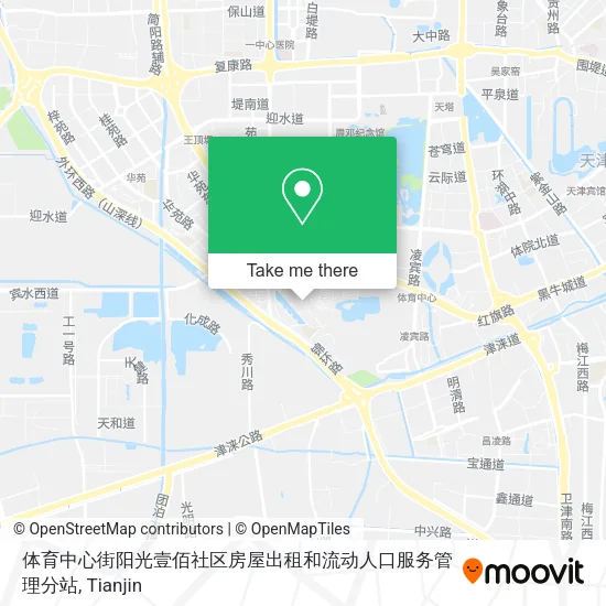 体育中心街阳光壹佰社区房屋出租和流动人口服务管理分站 map