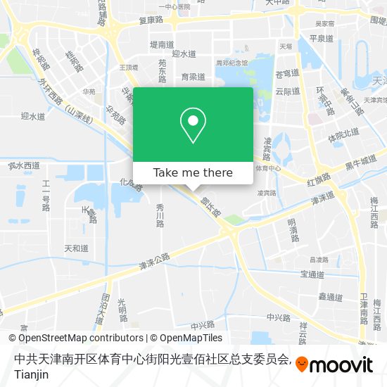 中共天津南开区体育中心街阳光壹佰社区总支委员会 map