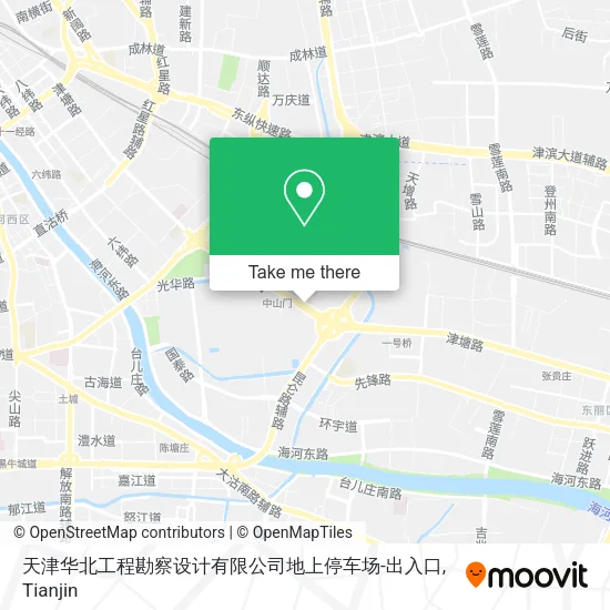天津华北工程勘察设计有限公司地上停车场-出入口 map
