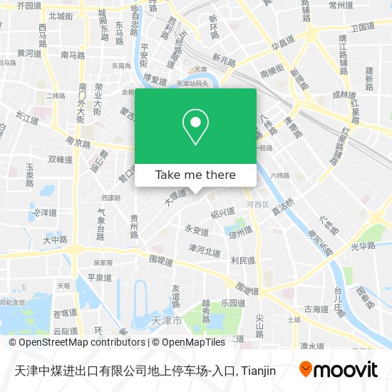 天津中煤进出口有限公司地上停车场-入口 map