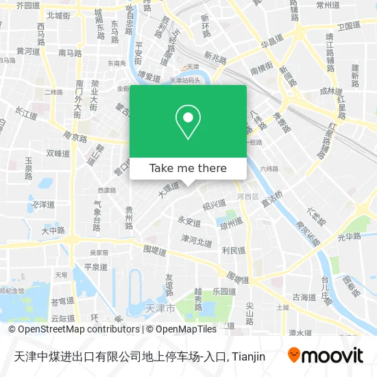 天津中煤进出口有限公司地上停车场-入口 map