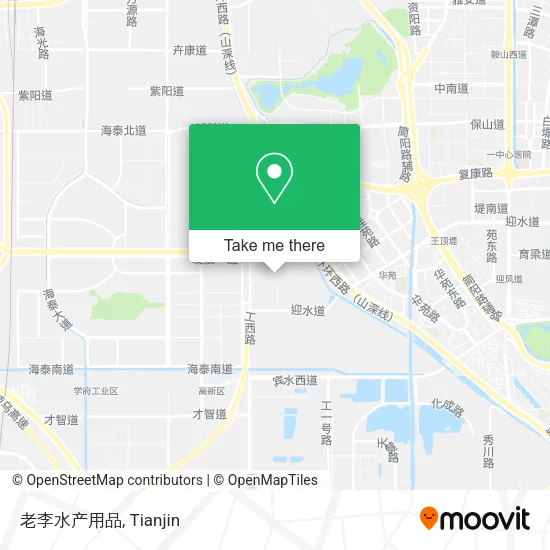 老李水产用品 map