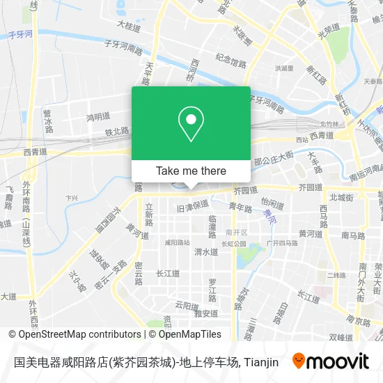 国美电器咸阳路店(紫芥园茶城)-地上停车场 map
