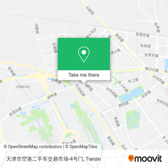 天津市空港二手车交易市场-4号门 map