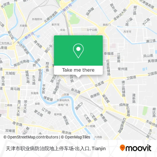 天津市职业病防治院地上停车场-出入口 map