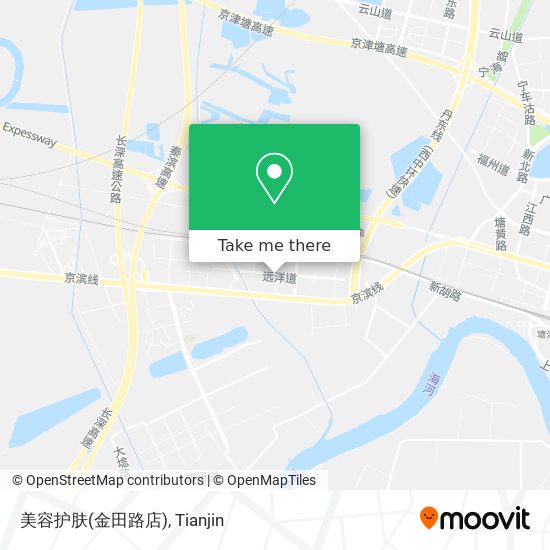 美容护肤(金田路店) map