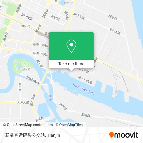 新港客运码头公交站 map