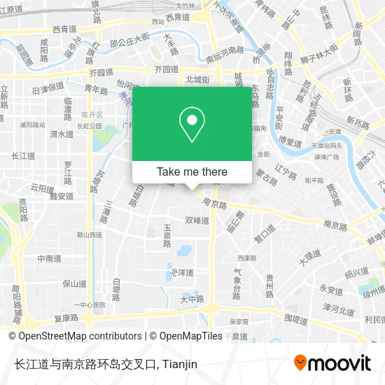 长江道与南京路环岛交叉口 map