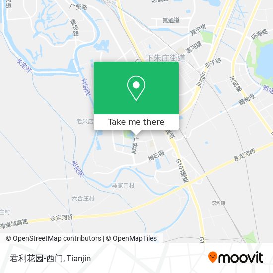 君利花园-西门 map