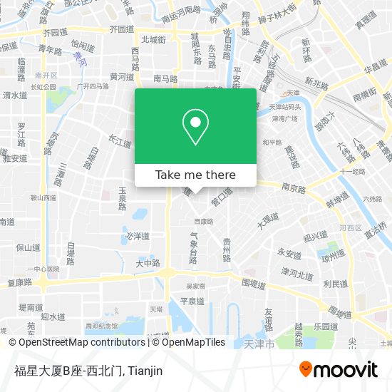 福星大厦B座-西北门 map