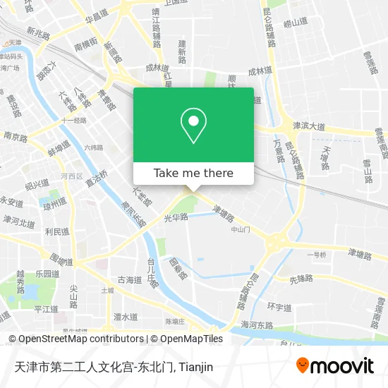 天津市第二工人文化宫-东北门 map