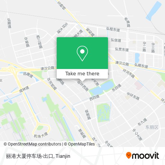 丽港大厦停车场-出口 map
