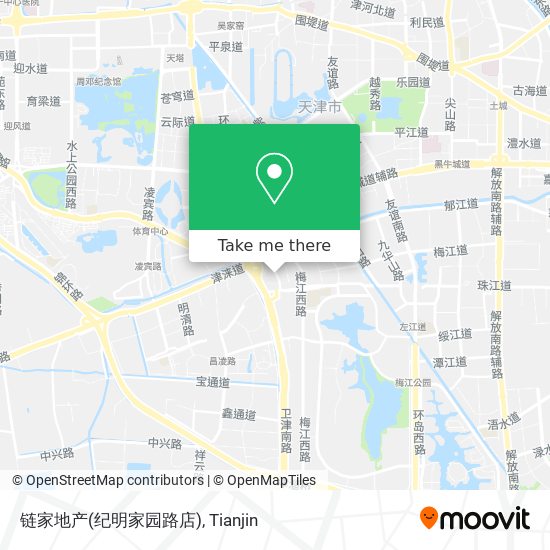 链家地产(纪明家园路店) map