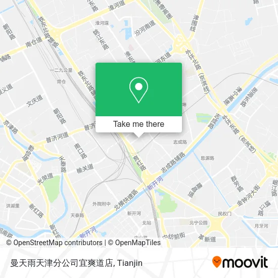 曼天雨天津分公司宜爽道店 map