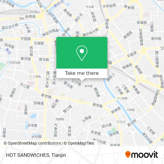 HOT SANDWICHES map