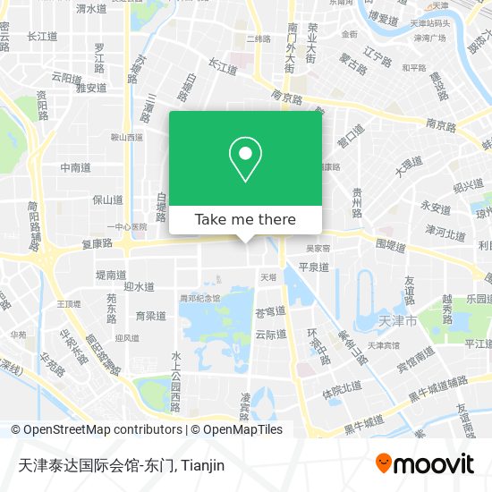 天津泰达国际会馆-东门 map