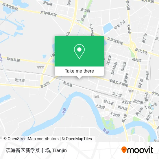 滨海新区新学菜市场 map