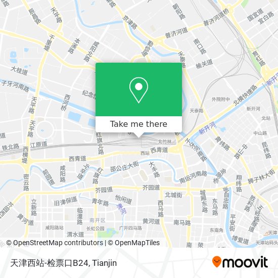 天津西站-检票口B24 map