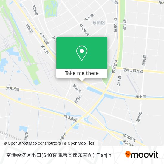 空港经济区出口(S40京津塘高速东南向) map