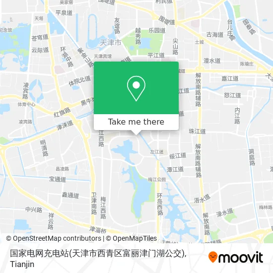 国家电网充电站(天津市西青区富丽津门湖公交) map