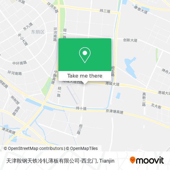 天津鞍钢天铁冷轧薄板有限公司-西北门 map