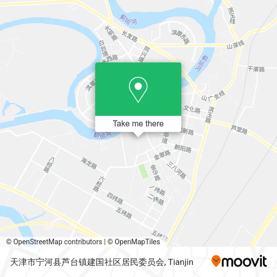 天津市宁河县芦台镇建国社区居民委员会 map