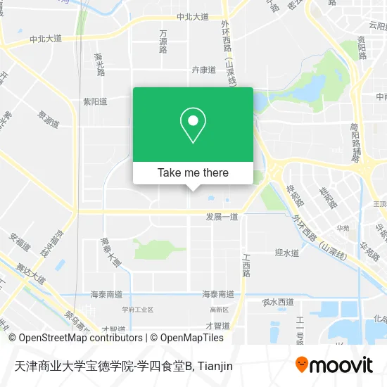 天津商业大学宝德学院-学四食堂B map