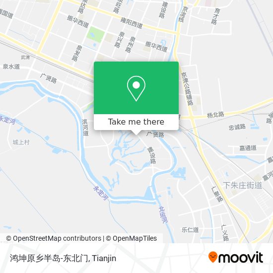 鸿坤原乡半岛-东北门 map