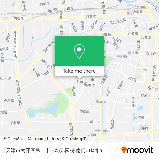 天津市南开区第二十一幼儿园-东南门 map
