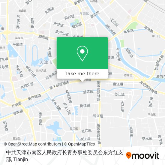 中共天津市南区人民政府长青办事处委员会东方红支部 map