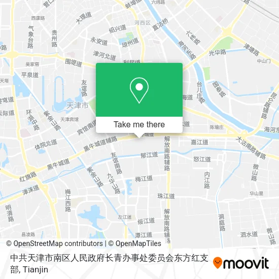 中共天津市南区人民政府长青办事处委员会东方红支部 map